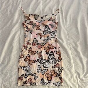 Butterfly Print Women's Dress